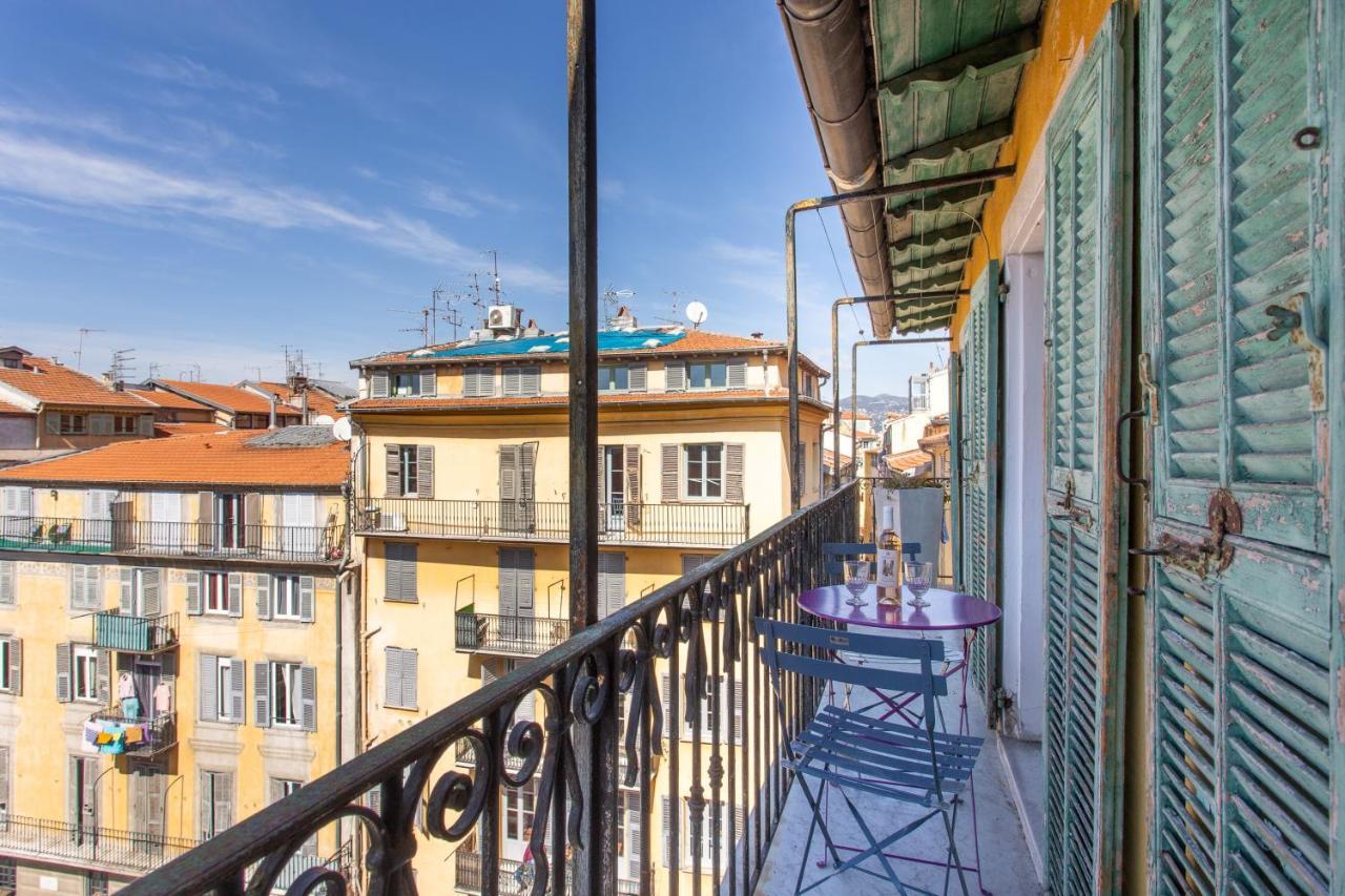 Ross 5- F2, Lumineux, Balcon, Loft, Clim, Vieux-Nizza Exterior foto
