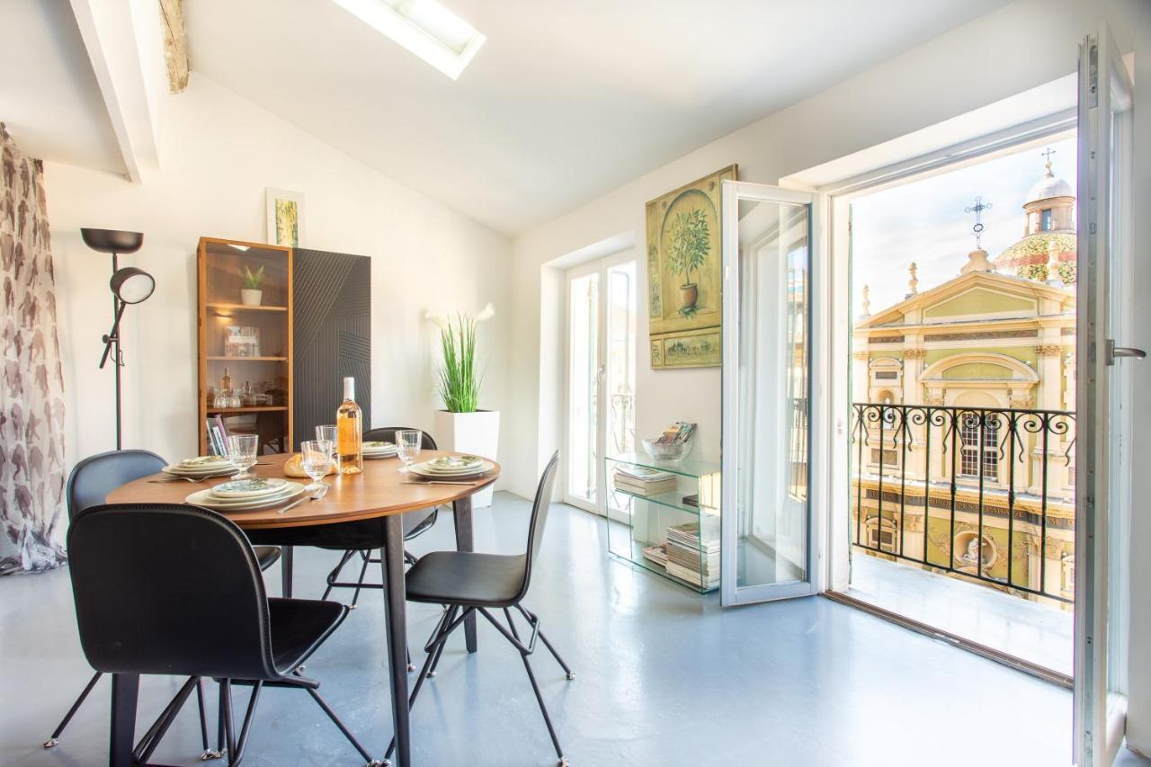 Ross 5- F2, Lumineux, Balcon, Loft, Clim, Vieux-Nizza Exterior foto