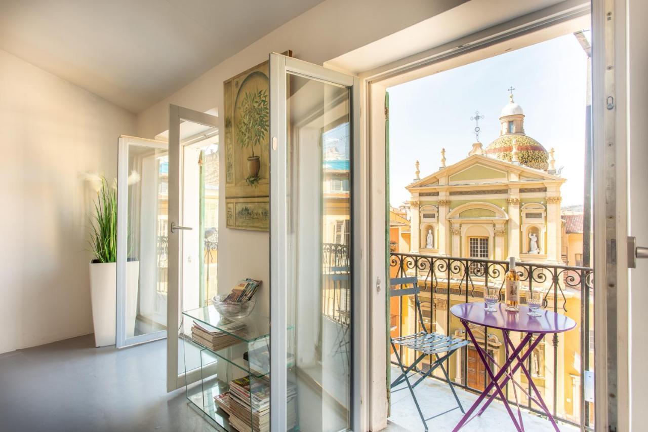 Ross 5- F2, Lumineux, Balcon, Loft, Clim, Vieux-Nizza Exterior foto
