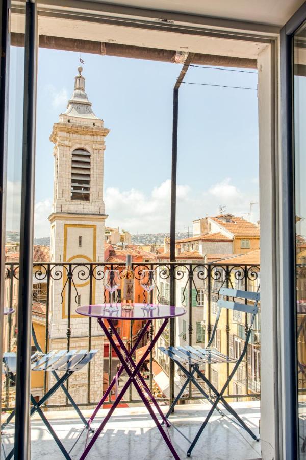 Ross 5- F2, Lumineux, Balcon, Loft, Clim, Vieux-Nizza Exterior foto