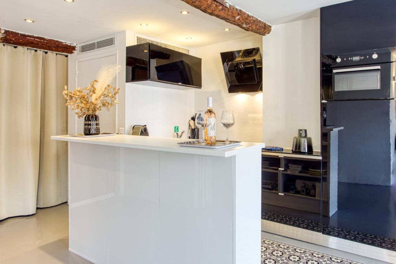 Ross 5- F2, Lumineux, Balcon, Loft, Clim, Vieux-Nizza Exterior foto