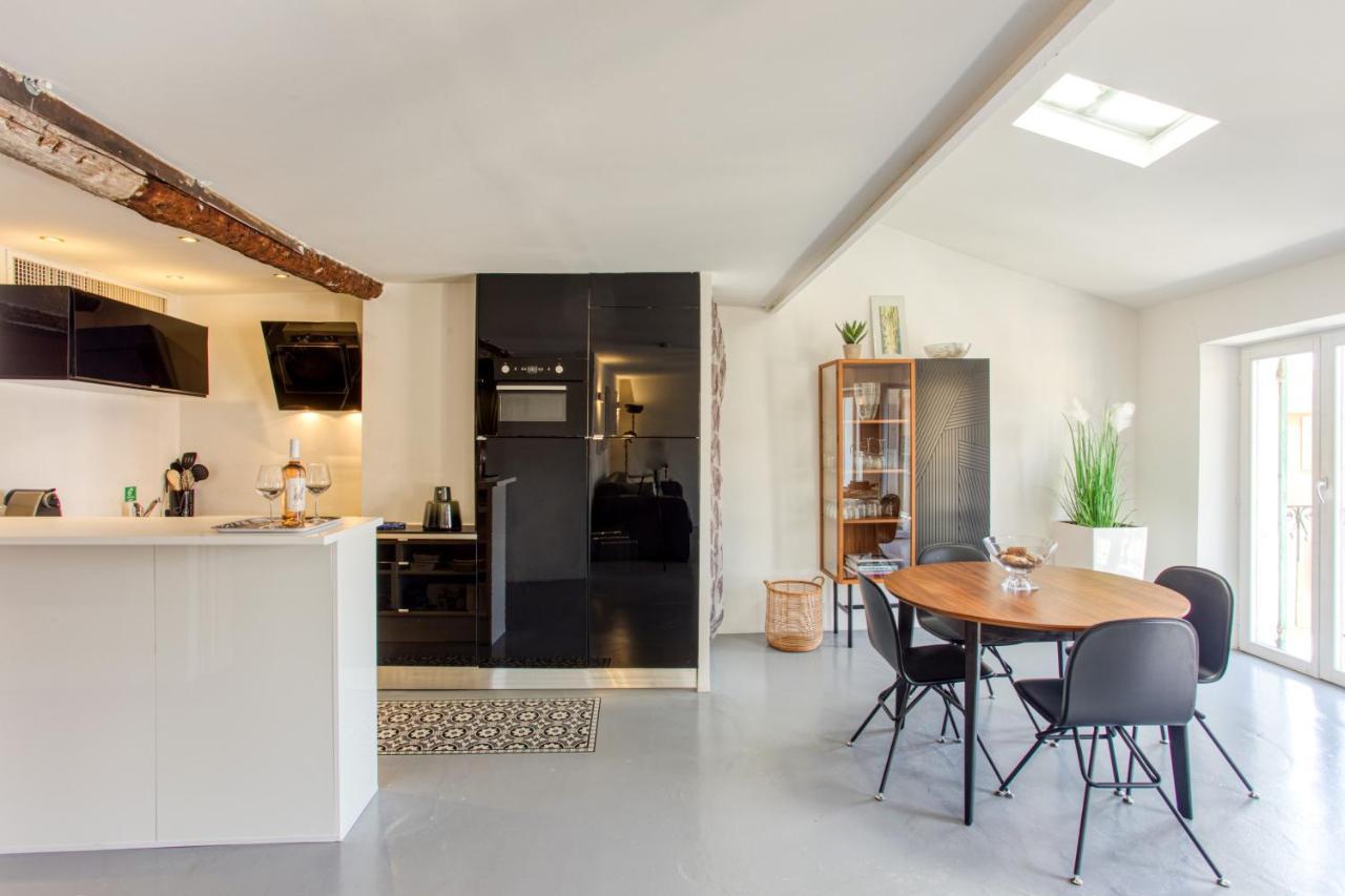 Ross 5- F2, Lumineux, Balcon, Loft, Clim, Vieux-Nizza Exterior foto