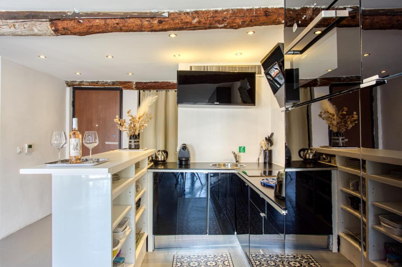 Ross 5- F2, Lumineux, Balcon, Loft, Clim, Vieux-Nizza Exterior foto