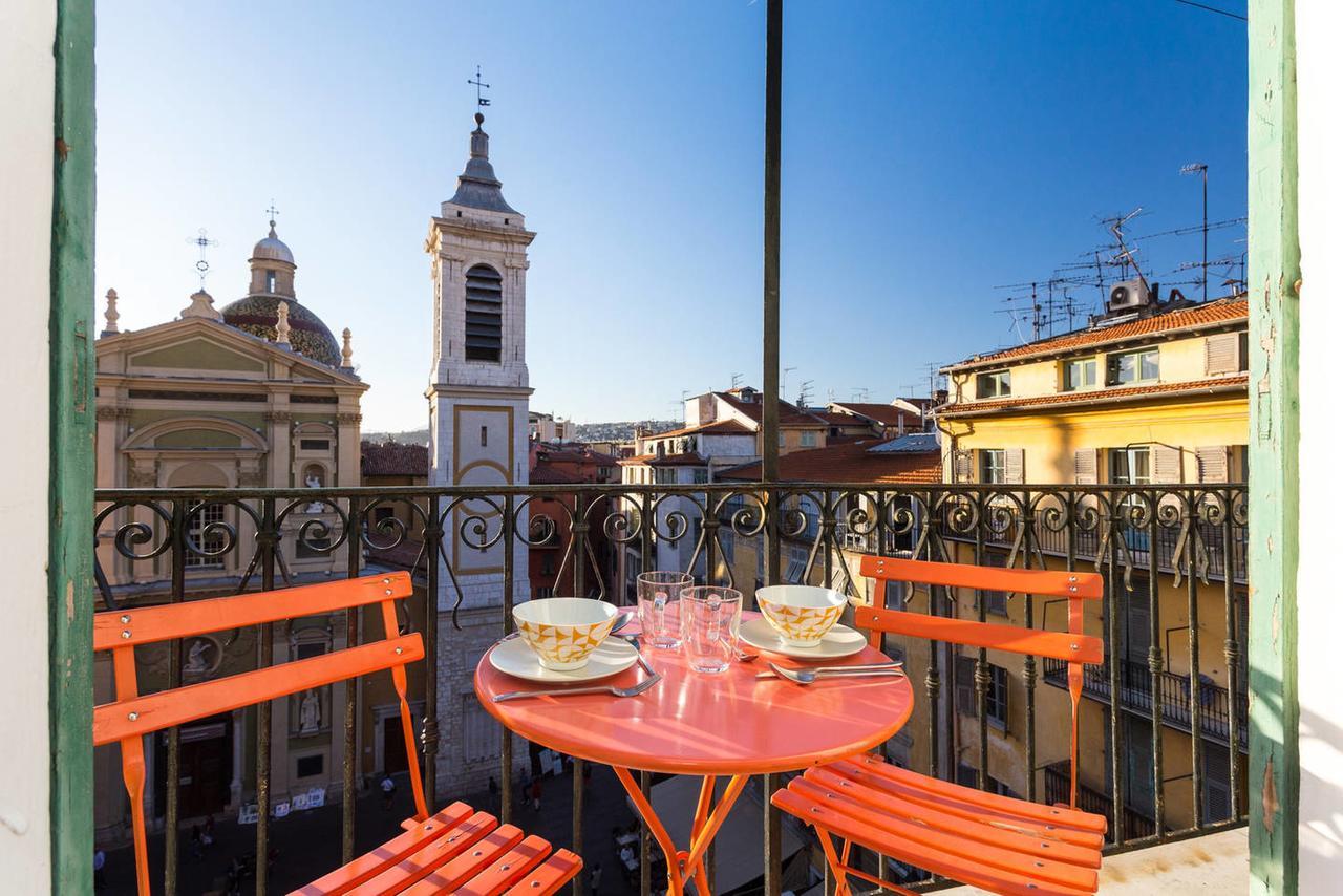 Ross 5- F2, Lumineux, Balcon, Loft, Clim, Vieux-Nizza Exterior foto